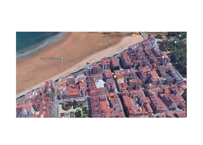 Playa San Lorenzo A 100 M De Playa Apartamento *